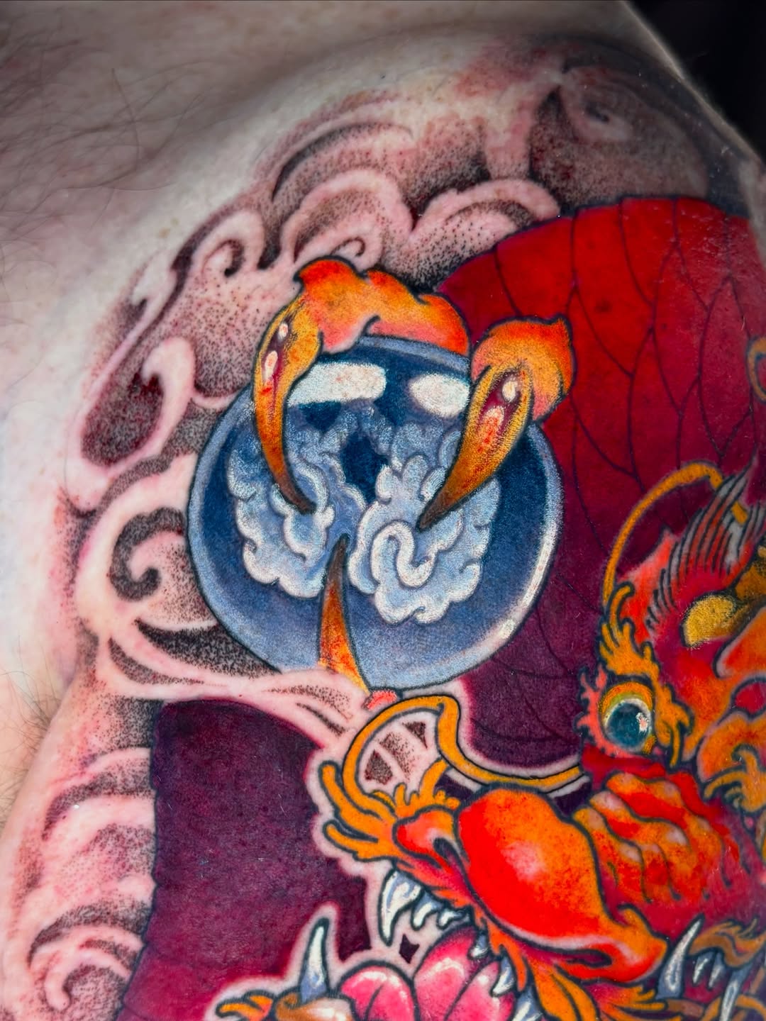 Tattoo by @izadeeg — japanese_irezumi, black_and_grey