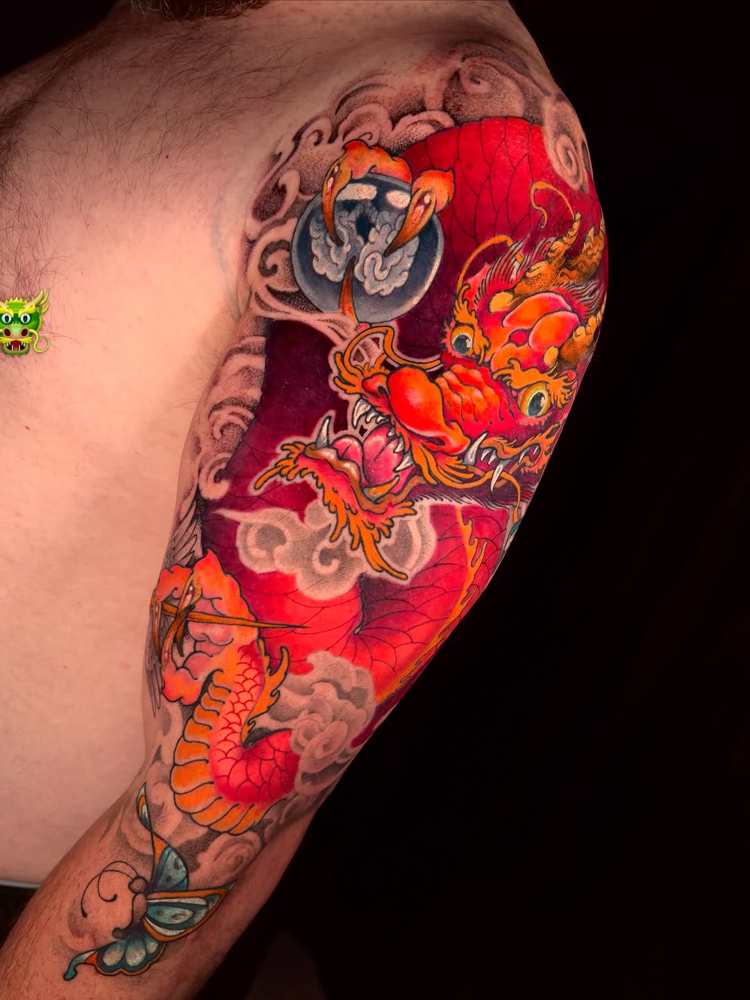 Tattoo by @izadeeg — japanese_irezumi, black_and_grey
