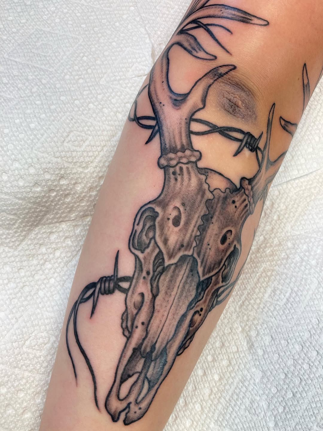 Tattoo by @jessewortheytattoo — realism, black_and_grey