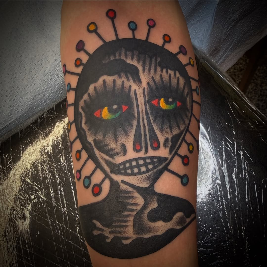 Tattoo by @chuckieneedles — ignorant, blackwork