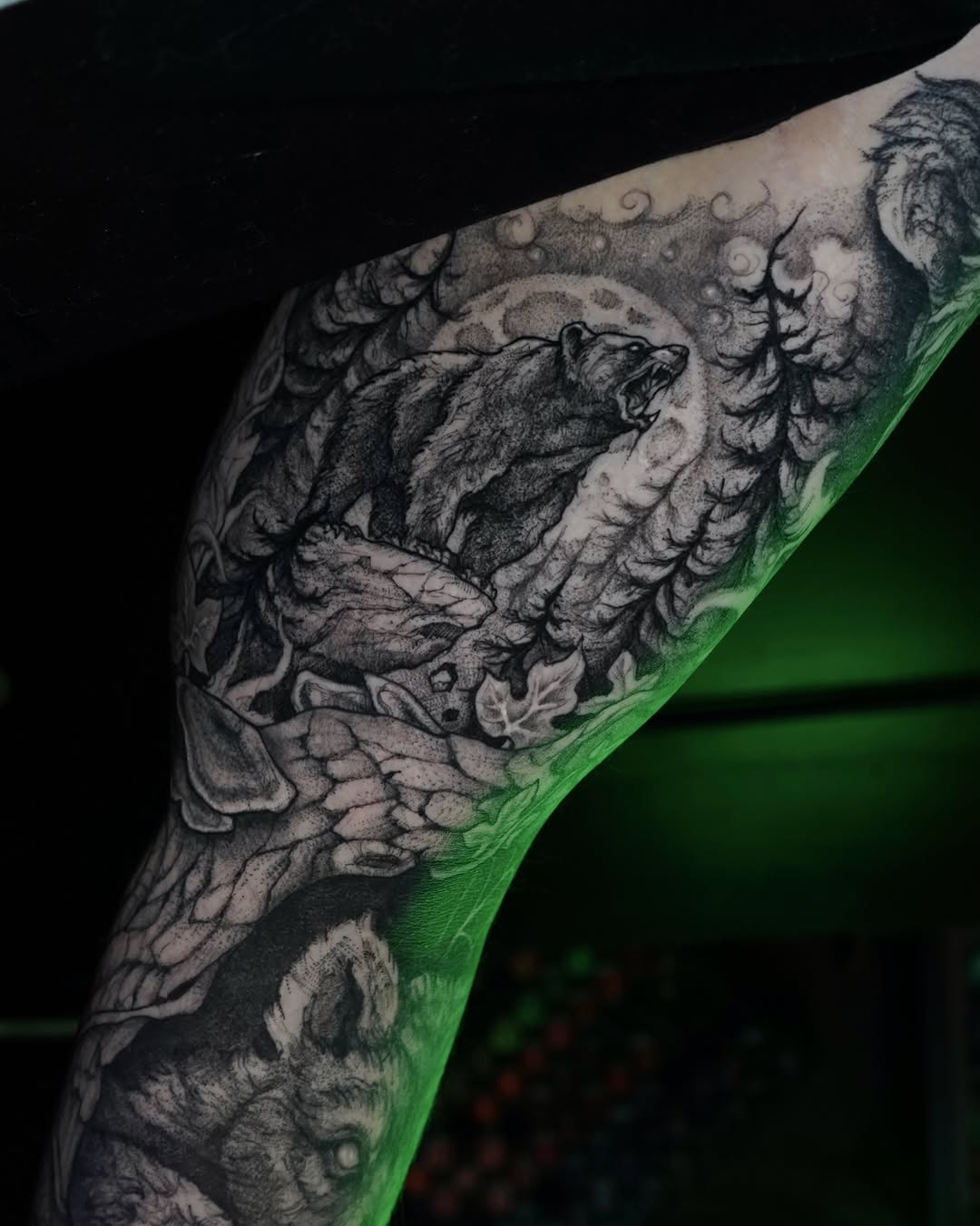 Tattoo by @evi_berry_falcon โ realism, black_and_grey