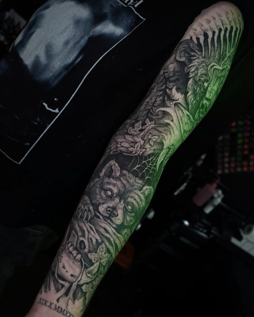 Tattoo by @evi_berry_falcon โ realism, black_and_grey