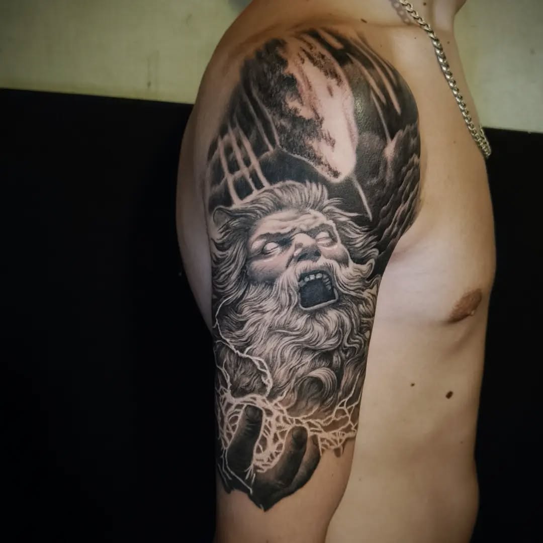 Tattoo by @mitkotattoobromley — realism, black_and_grey