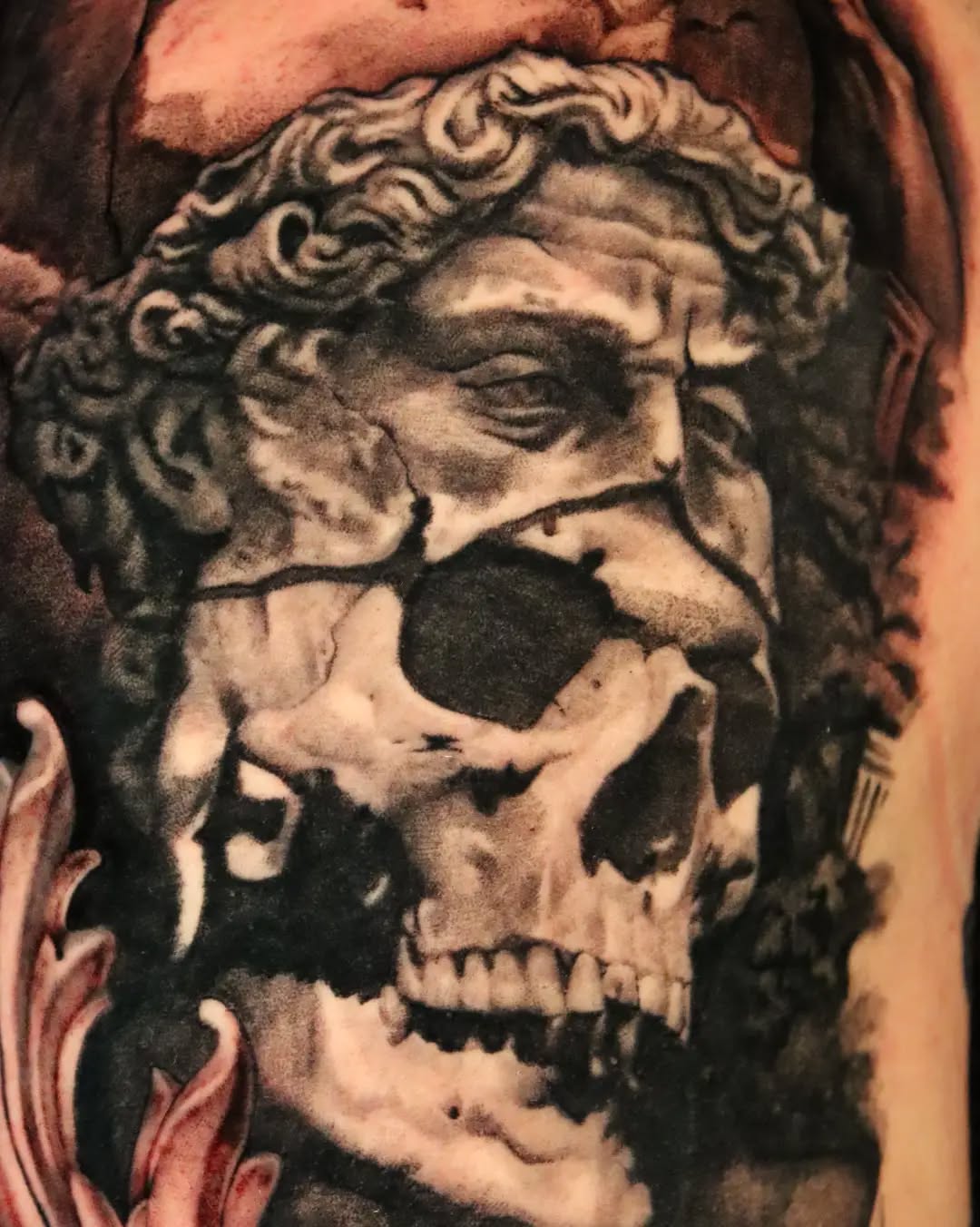 Tattoo by @claudink — realism, black_and_grey