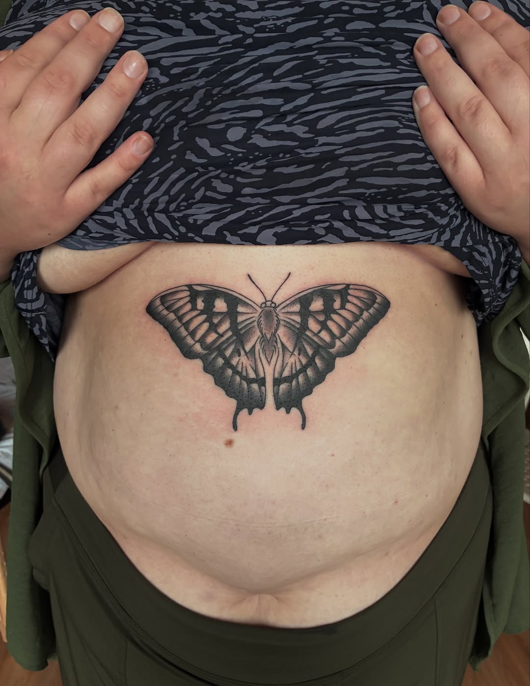 Tattoo by @fake.goth_ โ black_and_grey, realism