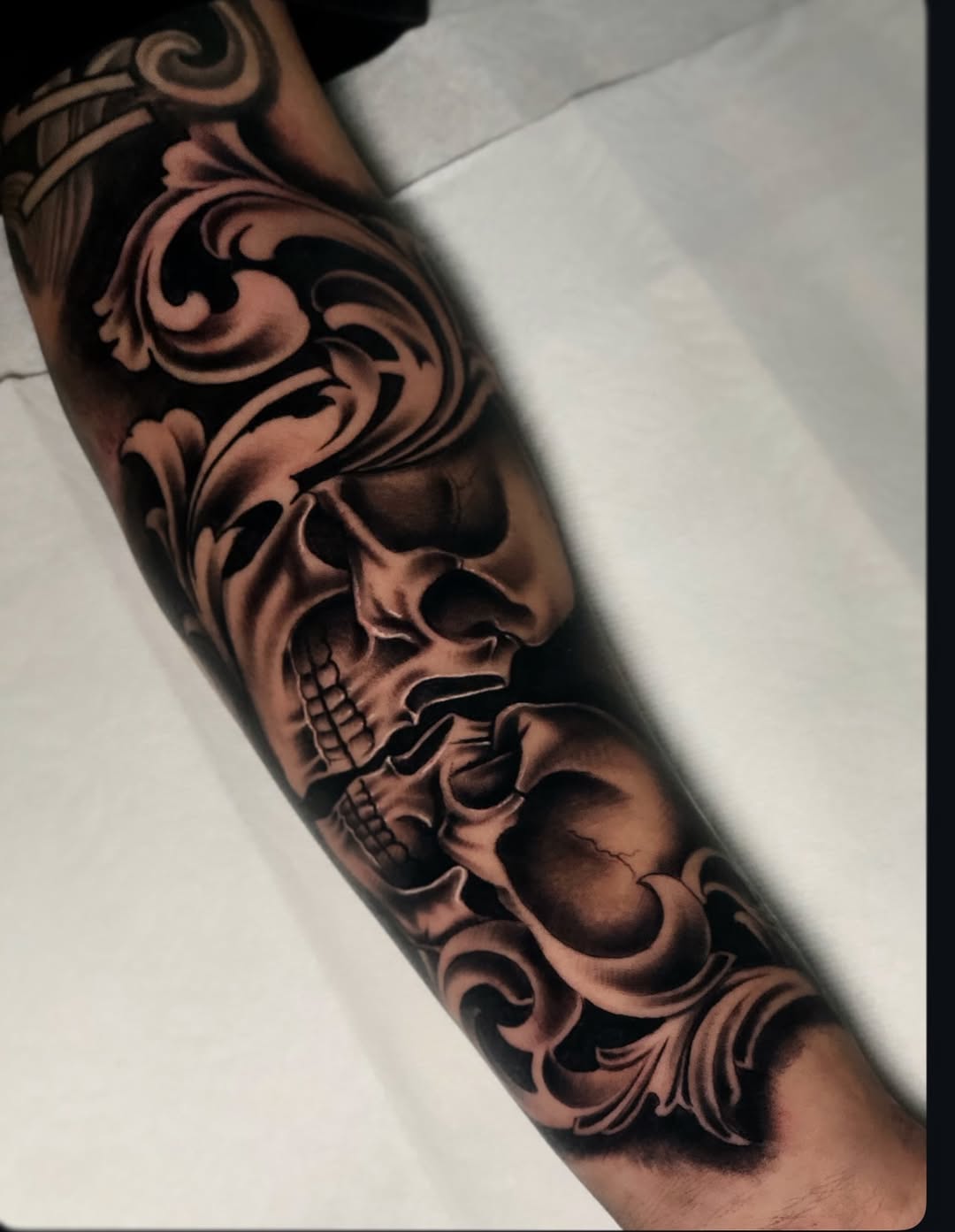 Tattoo by @bigrichtattoos — black_and_grey, realism