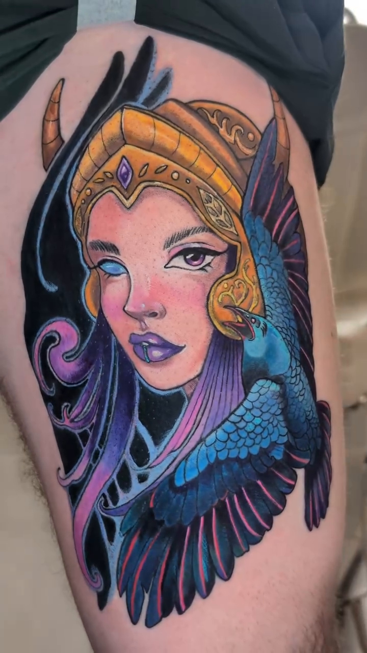 Tattoo by @torishi_ink — neo_traditional, realism