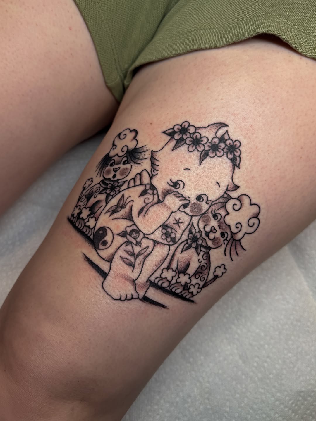 Tattoo by @hannaheddytattoo โ new_school, black_and_grey