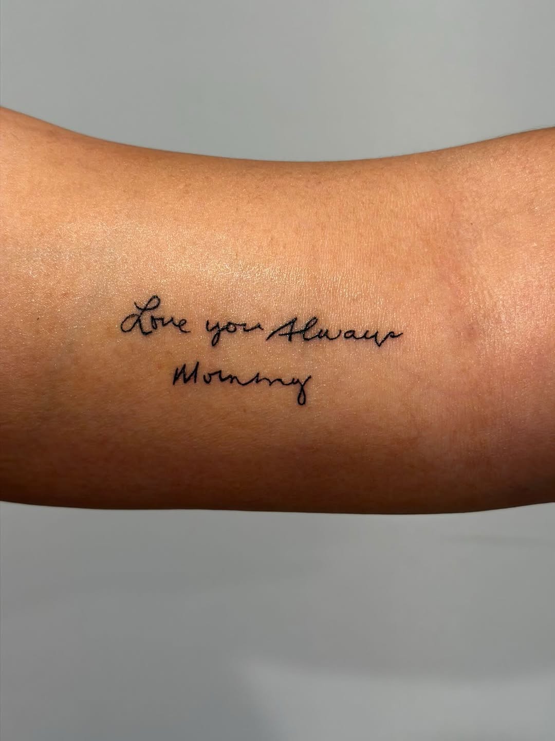 Tattoo by @sweetinktattoo — lettering_script, fine_line