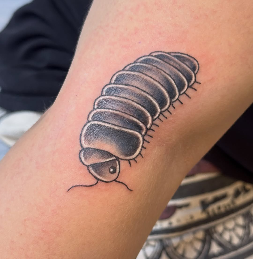 Tattoo by @_haloink_ — black_and_grey, realism