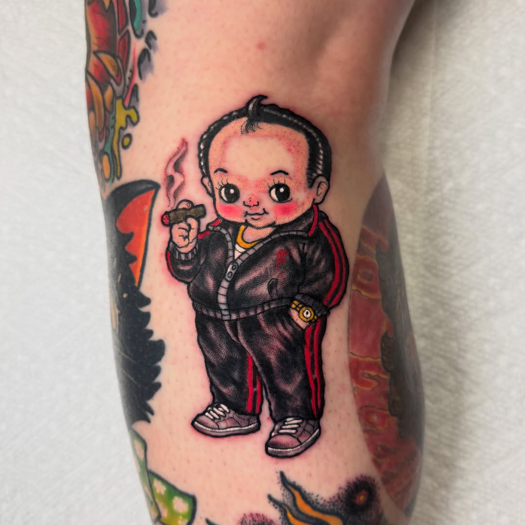 Tattoo by @justintattoosnc โ new_school, chicano