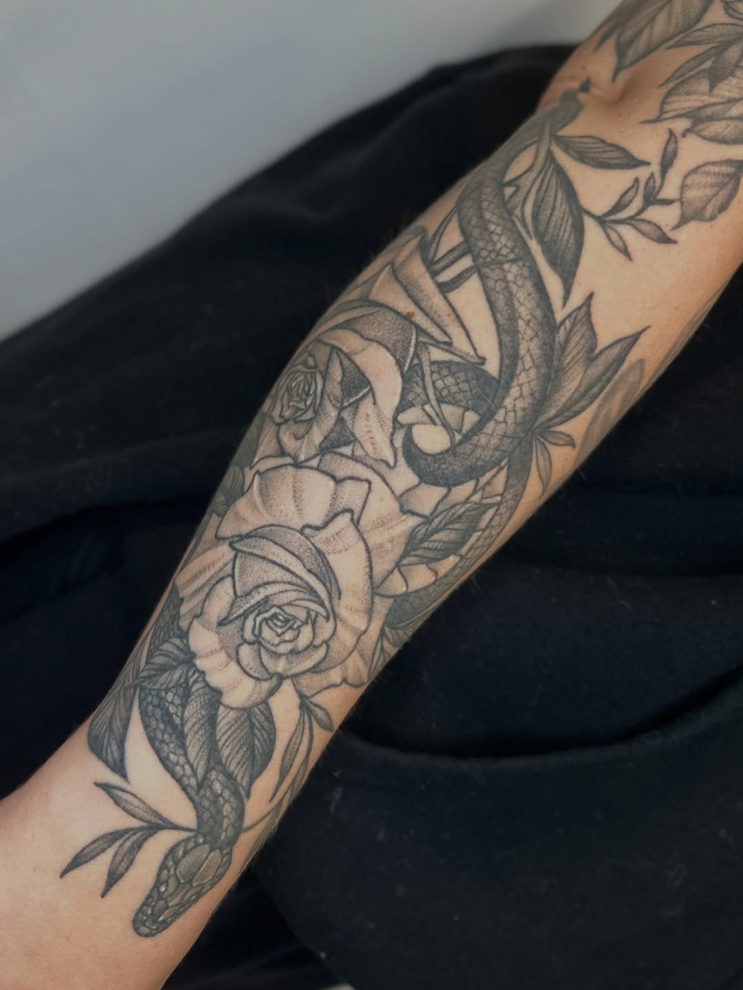 Tattoo by @grimmyweep — black_and_grey, realism