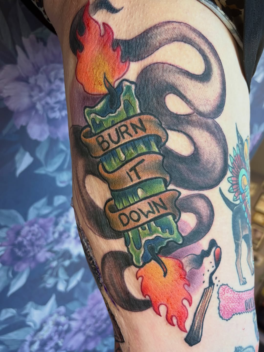 Tattoo by @little_dusty_tattoos — american_traditional, lettering_script