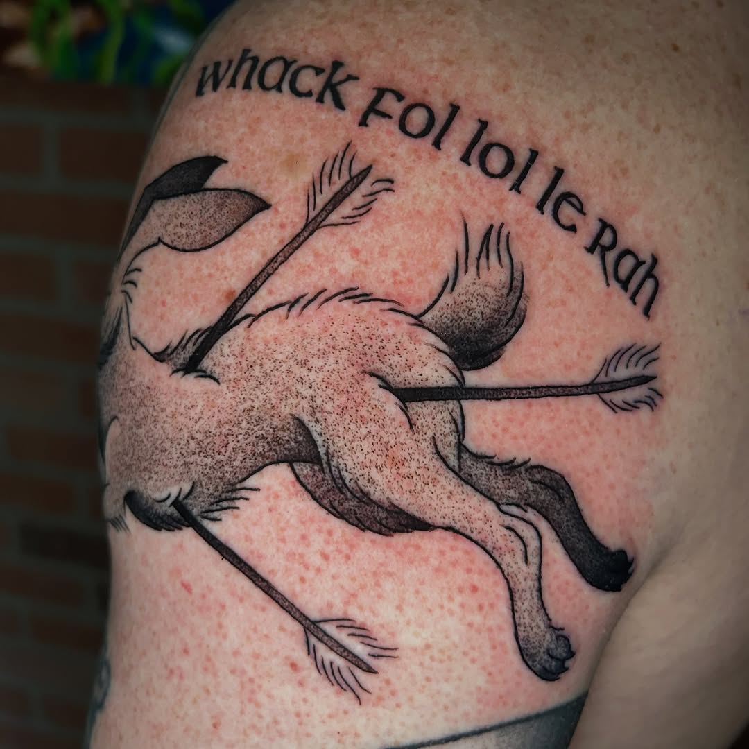 Tattoo by @skeletonkeytattoos — black_and_grey, lettering_script