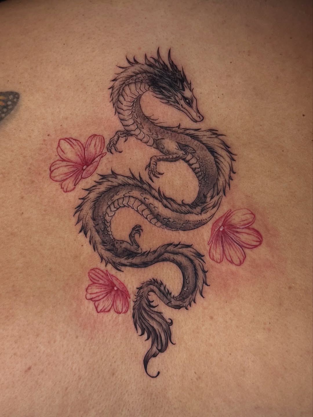 Tattoo by @inkbyivyx — japanese_irezumi, black_and_grey