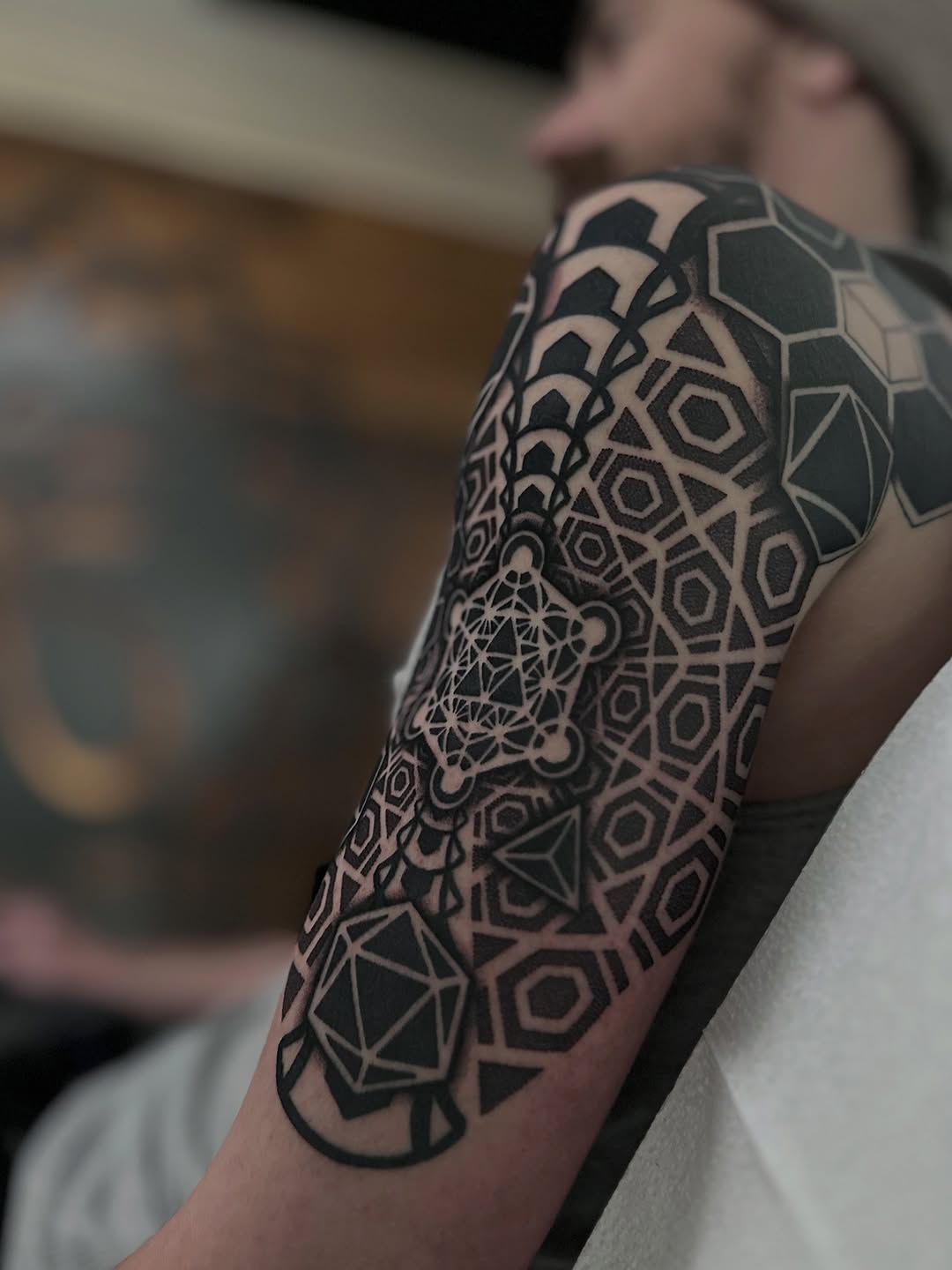 Tattoo by @justinryanxom — geometric, blackwork