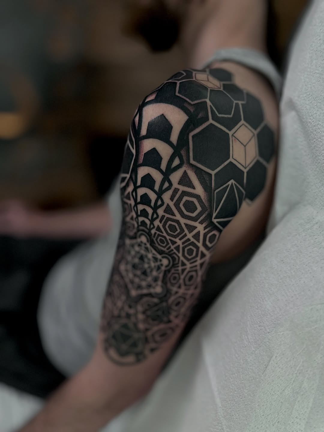 Tattoo by @justinryanxom — geometric, blackwork