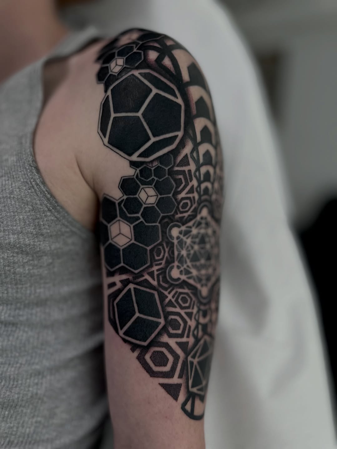 Tattoo by @justinryanxom — geometric, blackwork
