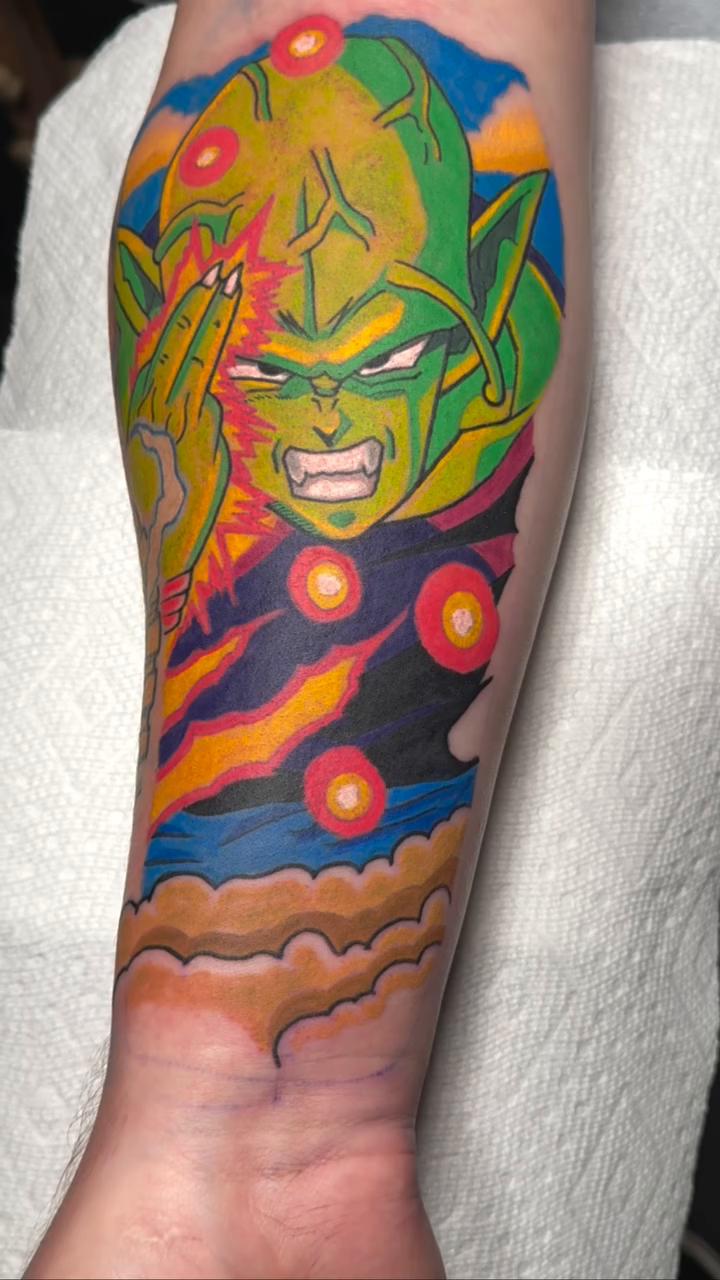 Tattoo by @tonytattoos89 — anime, new_school