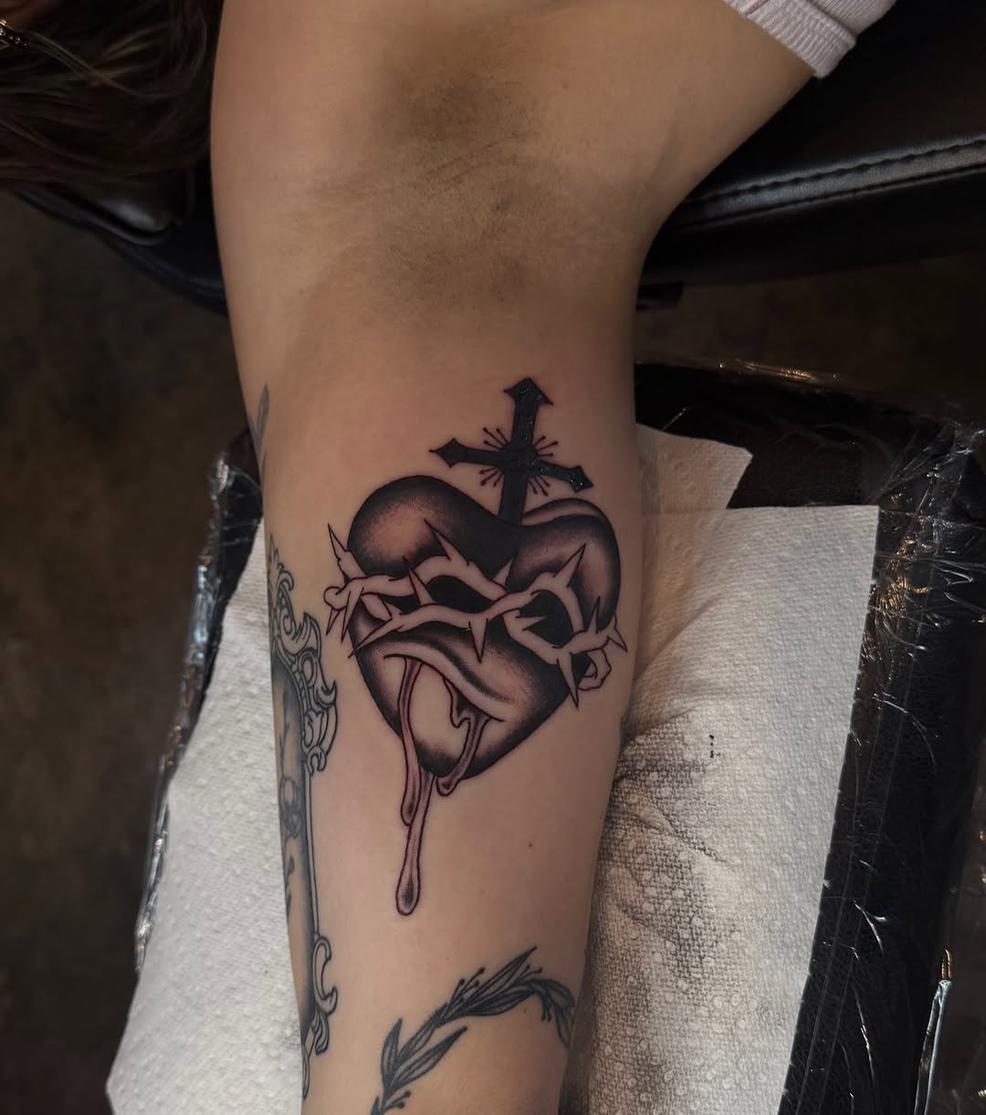 Tattoo by @tankiesfrattoos — chicano, black_and_grey