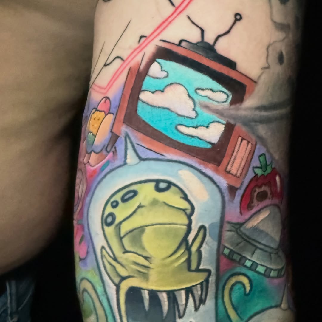 Tattoo by @taylormillstattoos — new_school