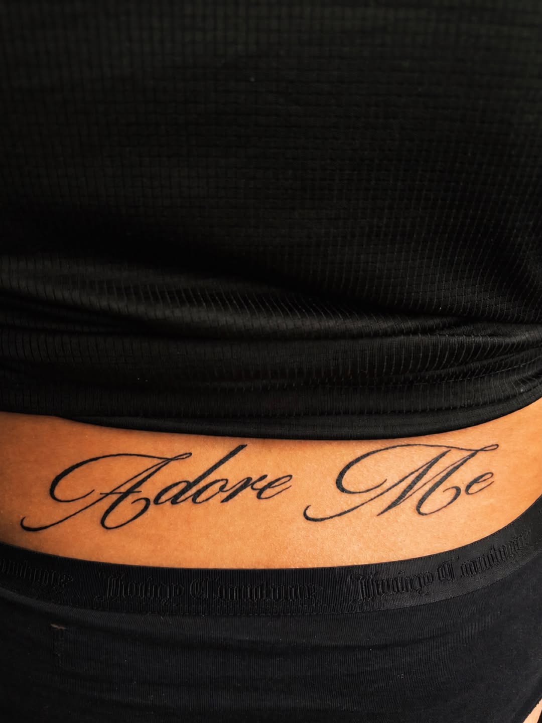 Tattoo by @bendecidotatz — lettering_script, fine_line