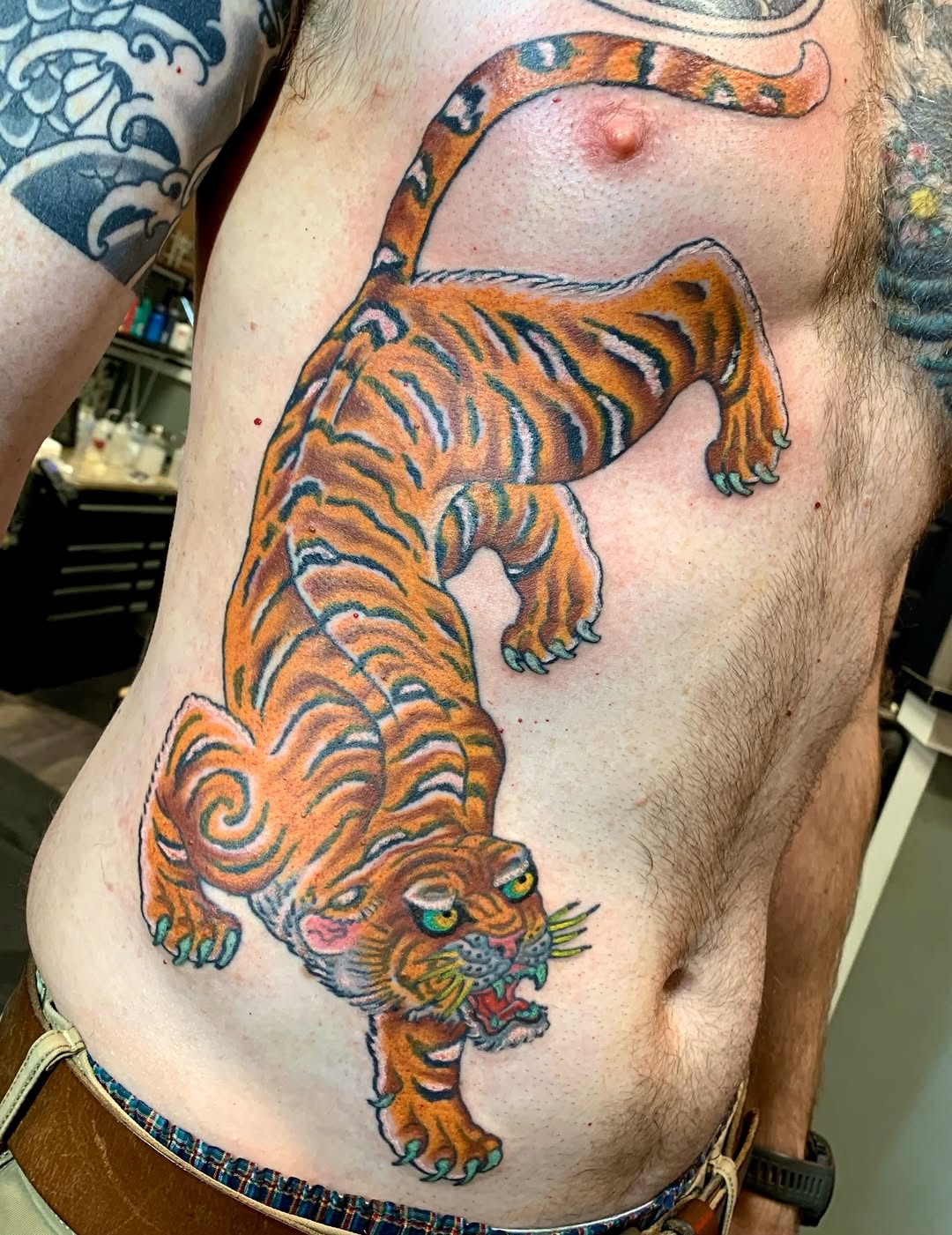 Tattoo by @annettelarulez — japanese_irezumi, american_traditional