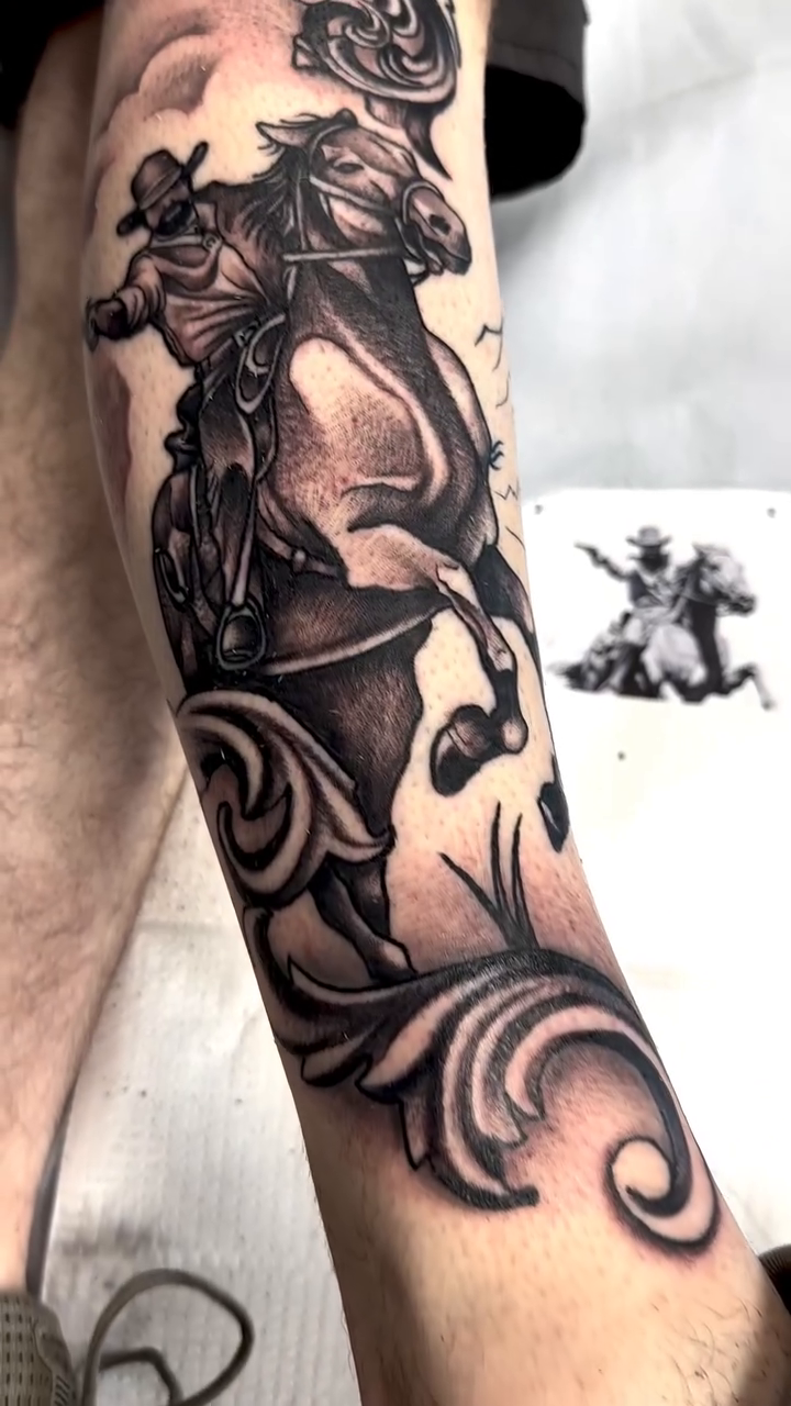 Tattoo by @tattoos_by_mr.vincent — realism, black_and_grey