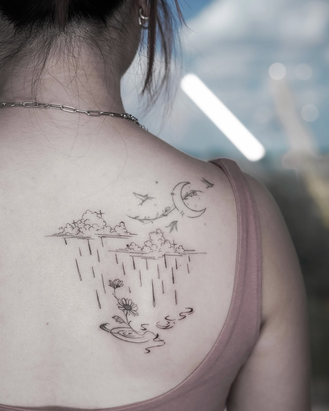 Tattoo by @yomiko.art — fine_line, minimalist