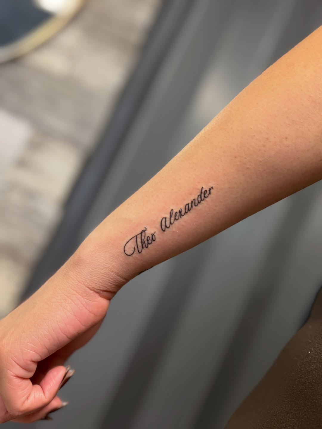 Tattoo by @tattoosbyra_ β lettering_script, fine_line