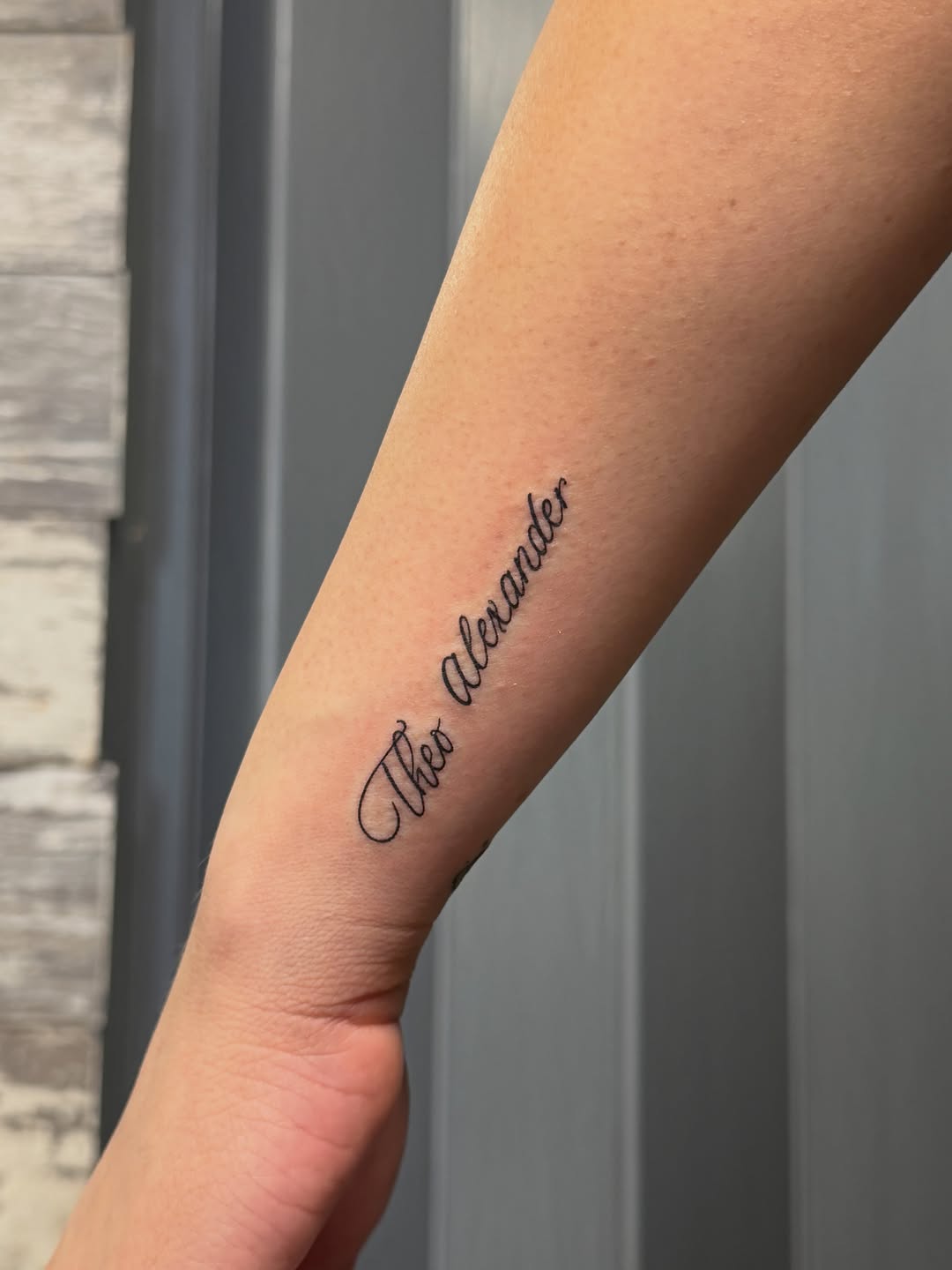 Tattoo by @tattoosbyra_ β lettering_script, fine_line