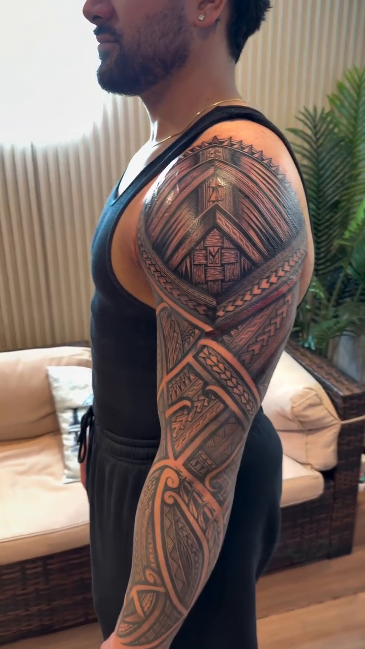 Tattoo by @barrysan — tribal, geometric