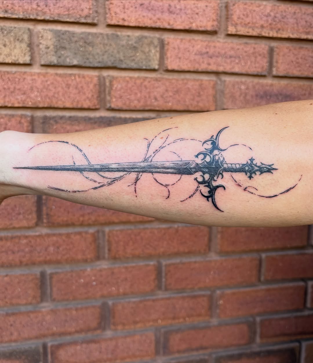 Tattoo by @vivala_goldfish — black_and_grey, ornamental