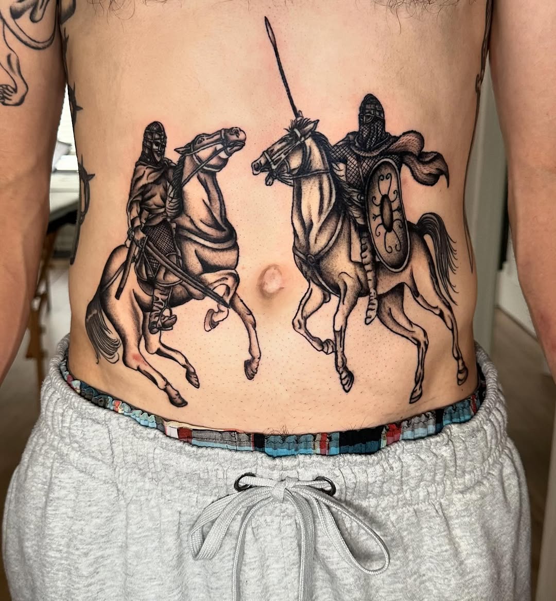 Tattoo by @art_by_woods — black_and_grey, realism
