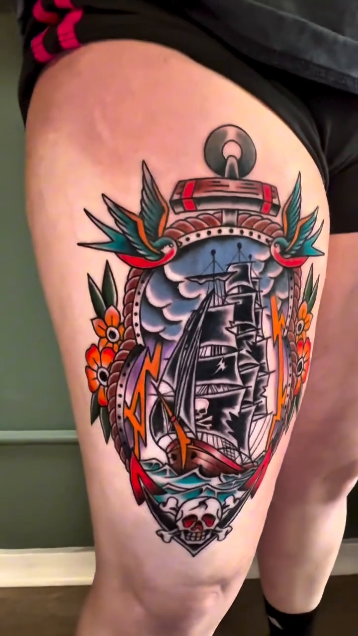 Tattoo by @megz_tattz — american_traditional