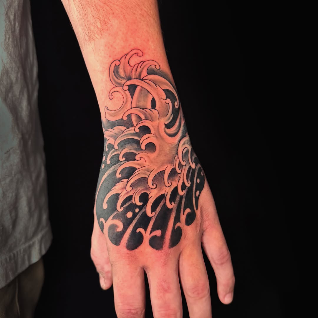 Tattoo by @tiff_tatts — japanese_irezumi, black_and_grey