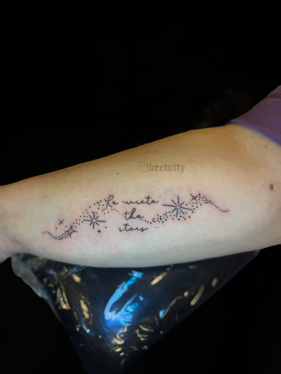 Tattoo by @beetattz_ — fine_line, lettering_script