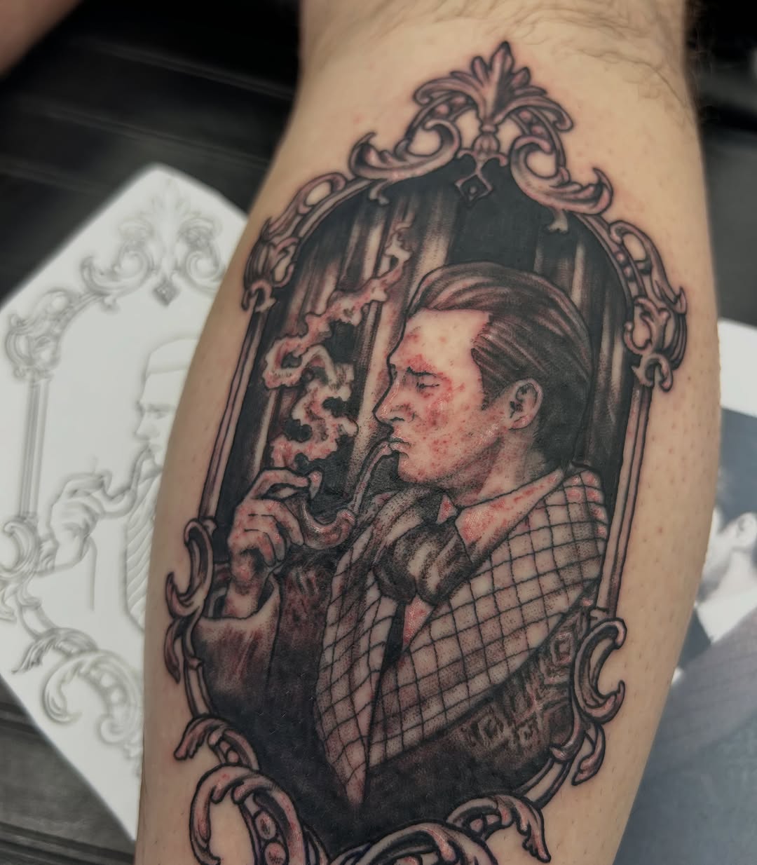 Tattoo by @fionatattooos โ realism, black_and_grey