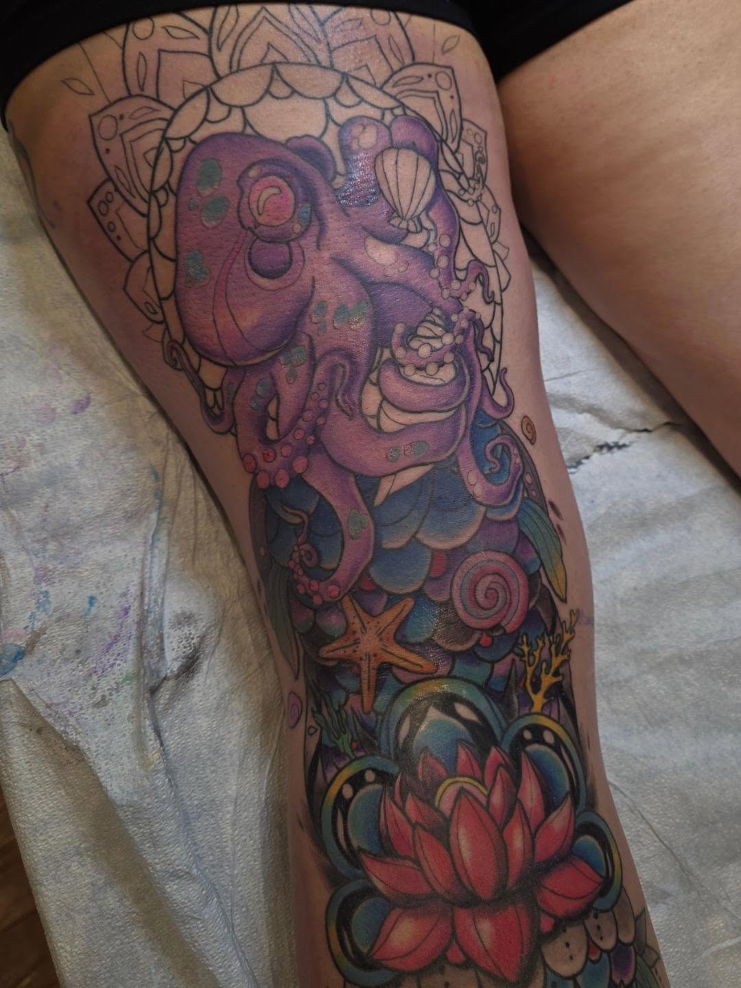 Tattoo by @embermoontattoos โ neo_traditional, realism