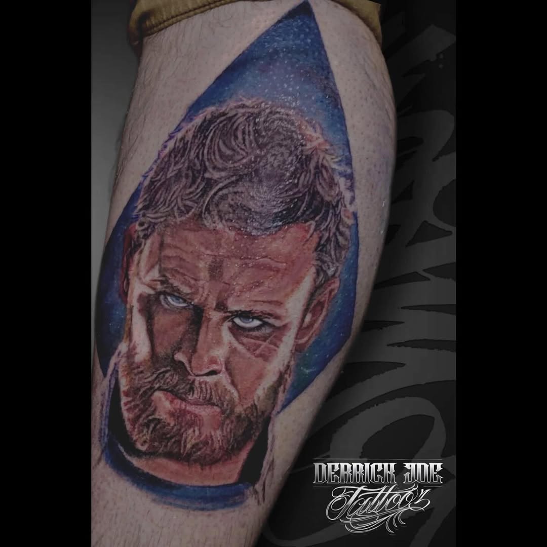 Tattoo by @derrickjoetattooz โ realism, black_and_grey
