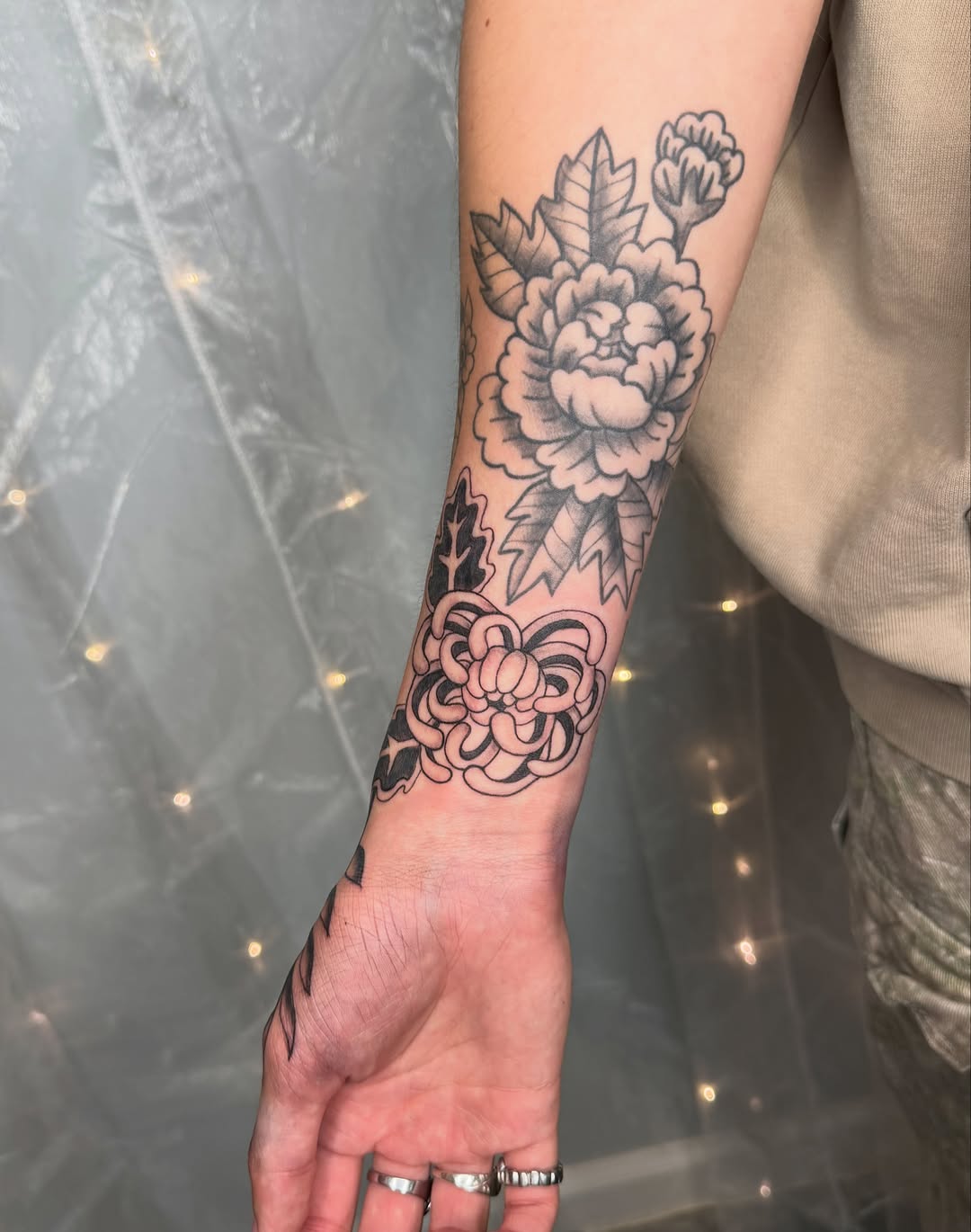 Tattoo by @promethearising — japanese_irezumi, black_and_grey