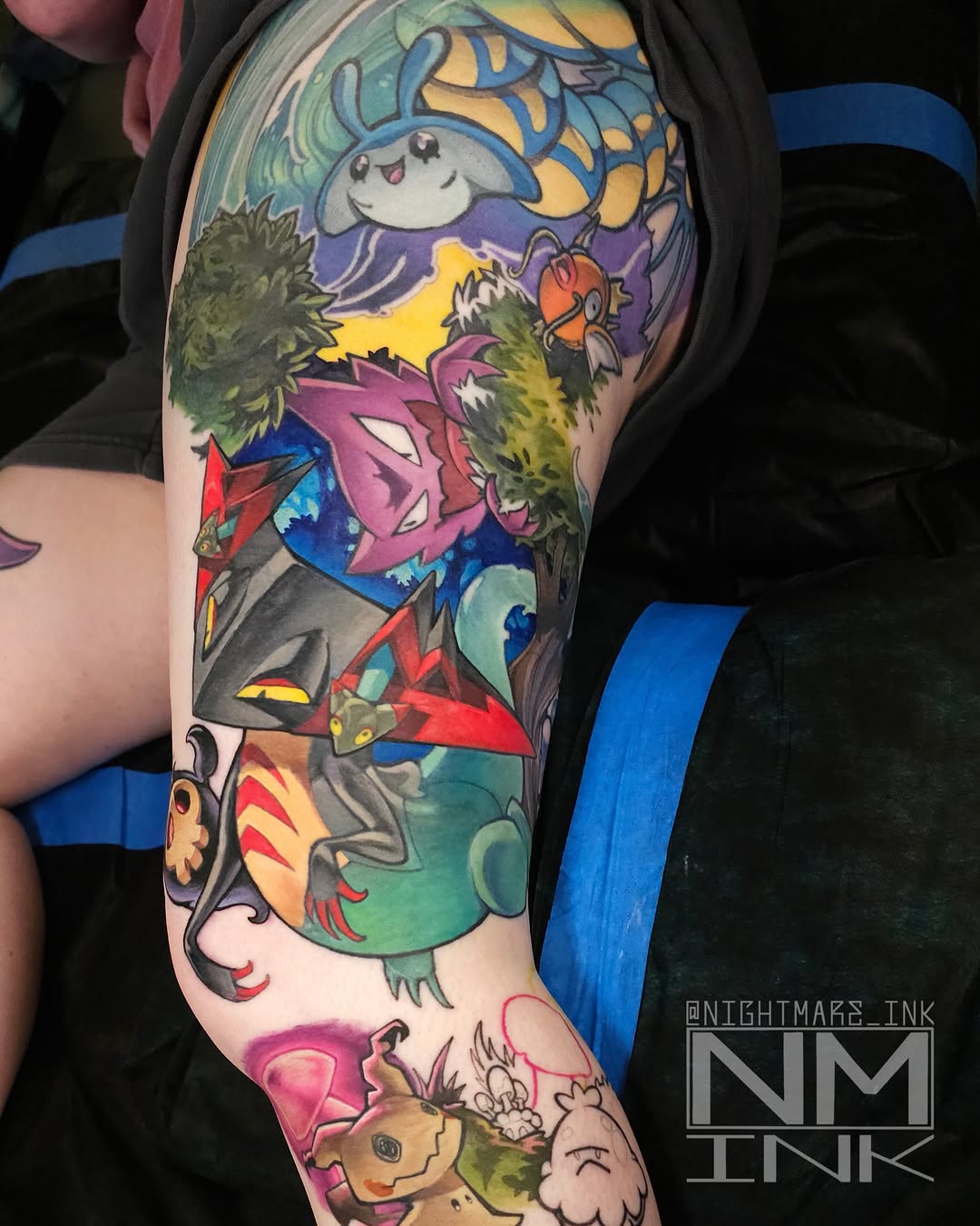 Tattoo by @nightmare_ink — new_school, anime