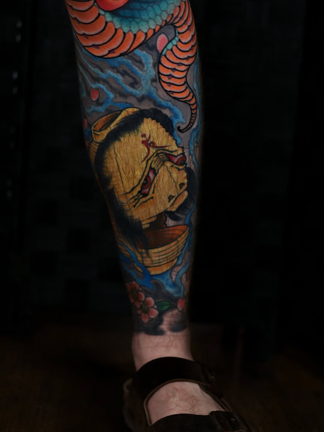 Tattoo by @jacoabarca โ japanese_irezumi, black_and_grey