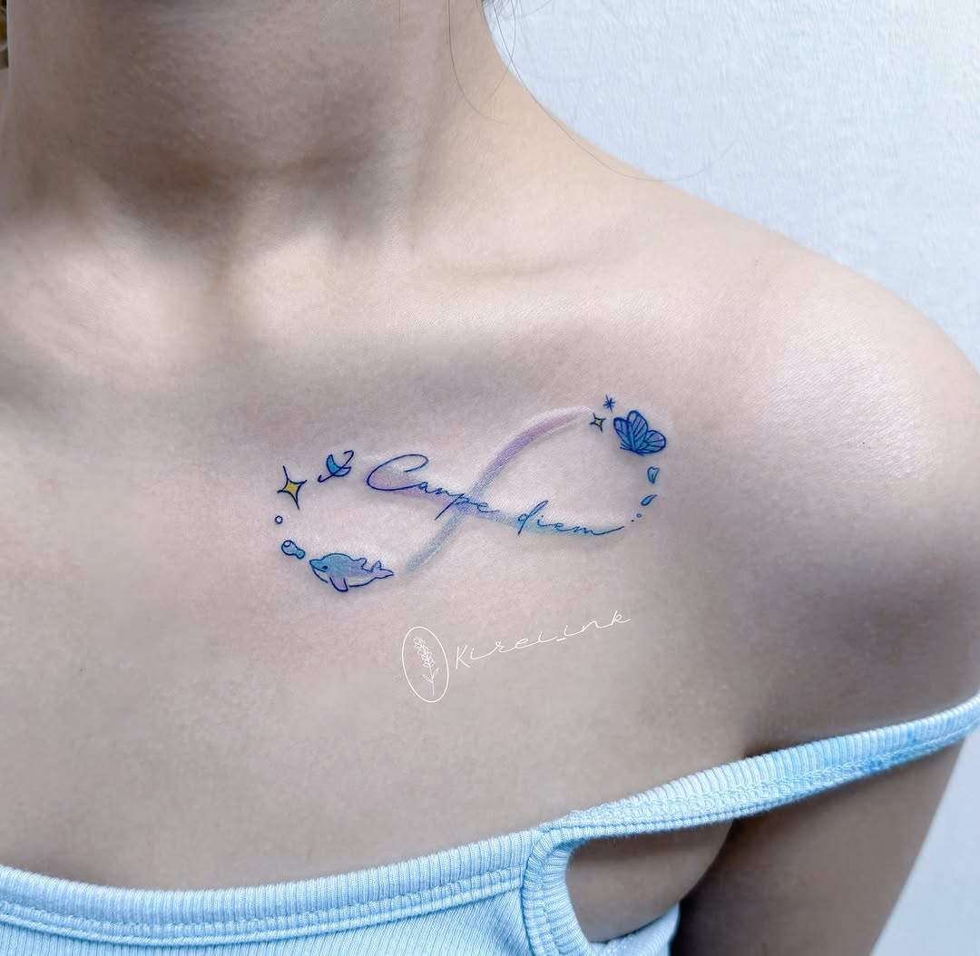 Tattoo by @kireiink_rose — fine_line, lettering_script