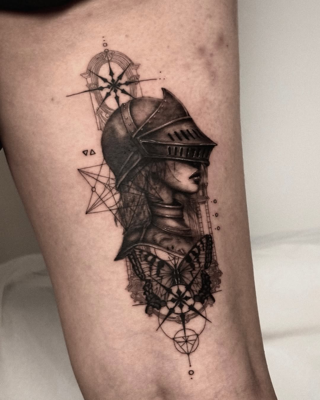 Tattoo by @seraph_gmt — realism, geometric