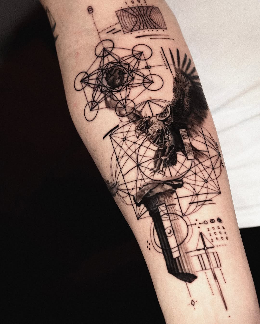 Tattoo by @seraph_gmt — geometric, black_and_grey