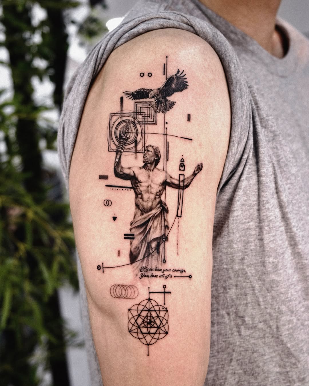 Tattoo by @seraph_gmt — realism, geometric