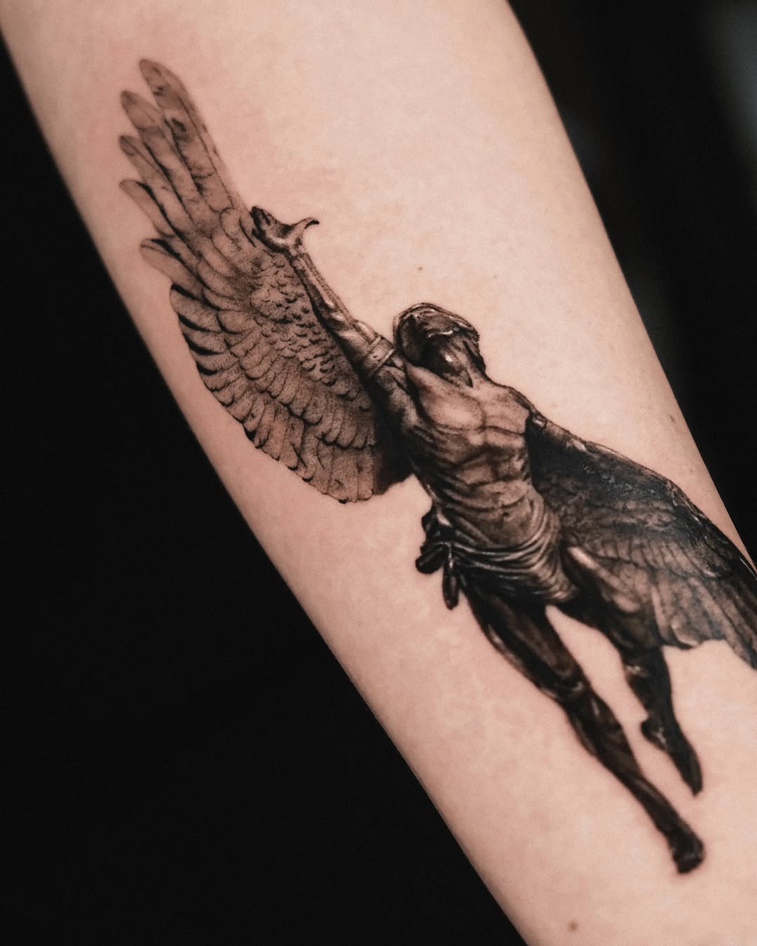 Tattoo by @seraph_gmt — black_and_grey, realism
