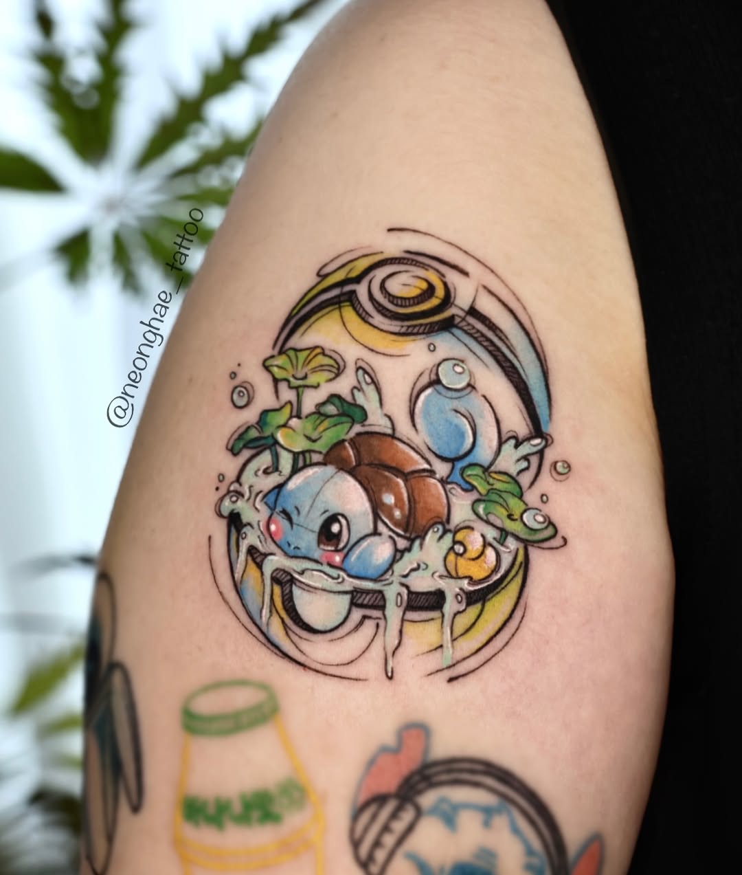 Tattoo by @neonghae_tattoo — new_school, anime