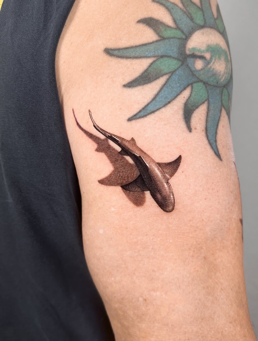 Tattoo by @_via_saru — realism, black_and_grey